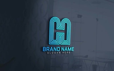 Web And App H Logo Design