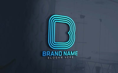 Web- en app B-merklogo-ontwerp