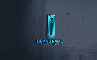 Web- en app I-logo-ontwerp