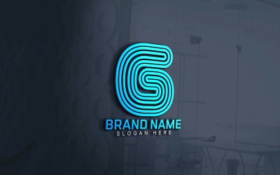 Webb och app G-logotypdesign