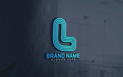 Webb och app L Logotypdesign