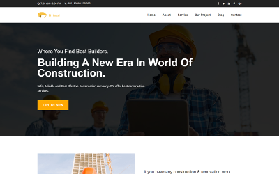 Brixal - Modèle HTML d&amp;#39;entreprise de construction de bâtiments