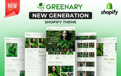 GREENARY - Thème Shopify pour magasin de mode pour vêtements et bijoux