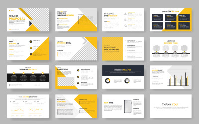 Presentation templates set for business and . Use for presentation backgroundwebsite slide
