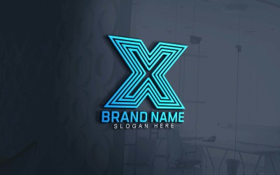 Web- und App-X-Logo-Design