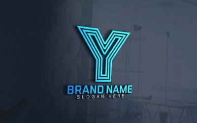 Web- und App-Y-Logo-Design