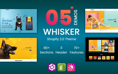 Whisker - Tema Shopify per animali domestici - Tema Premium