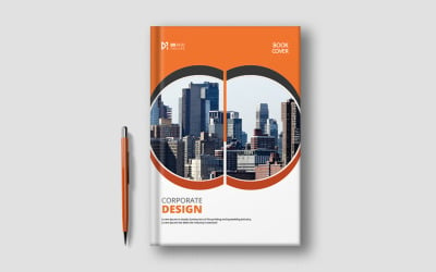 Corporate book cover template design FREE