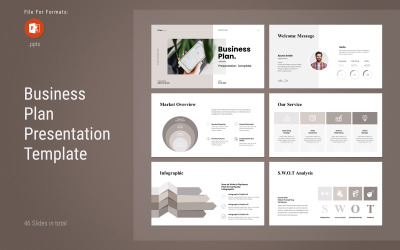 Het beste businessplan PowerPoint-sjabloon