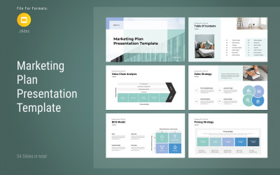 Marketingplan-Agentur Google Slides-Präsentation