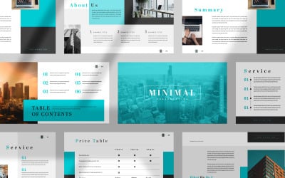 Minimální položka šablony prezentace PowerPoint