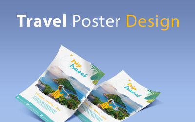 Travel Poster Design Flyers