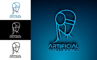 Artificiell intelligens-logotypdesign