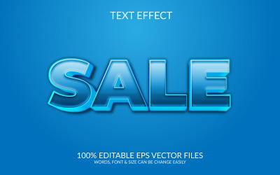 Big sale editable vector text effect design