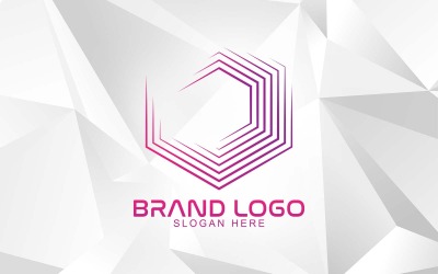 Creatief merklogo-ontwerp - zeshoek