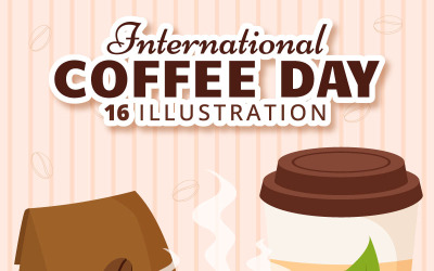 16 Internationella kaffedagen Illustration