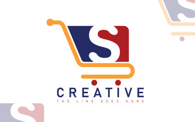 Logo E Commerce - šablona digitálního obchodu
