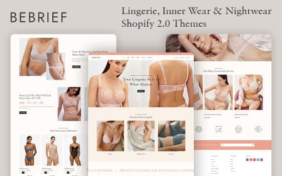 Bebrief - Dessous &amp;amp; Bikini, Unterwäsche Modegeschäft Mehrzweck Shopify 2.0 Responsive Theme