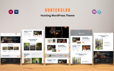 Hunter Club - Jakt &amp;amp; utomhusaktiviteter WordPress-tema