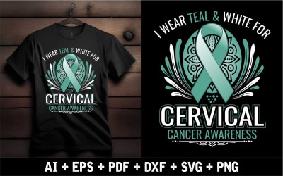 I Wear Teal &amp;amp; White For Cervical Cancer Awareness