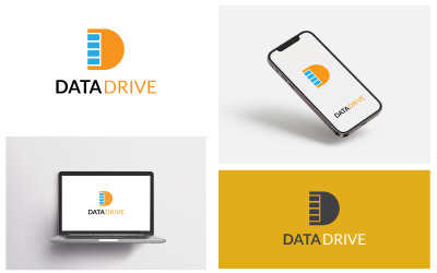 Modelo de logotipo moderno do DataDrive