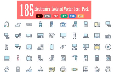 Pacchetto di icone vettoriali elettroniche