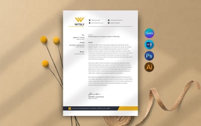 Plantilla de membrete de Canva y Word