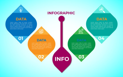 Basit eps vektör infografik tasarımı