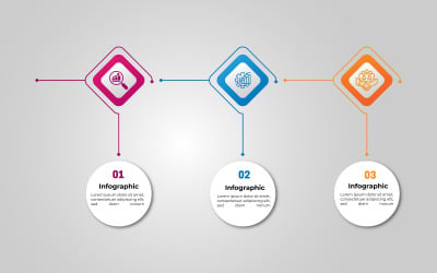 Diseño de plantilla simple infografía.