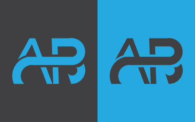 Plantilla de diseño de logotipo de marca AB simple