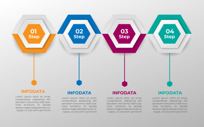 Projekt elementu infograficznego w prostym stylu