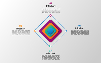 Prosty projekt elementów infograficznych