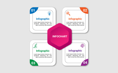 Prosty projekt szablonu elementu infograficznego