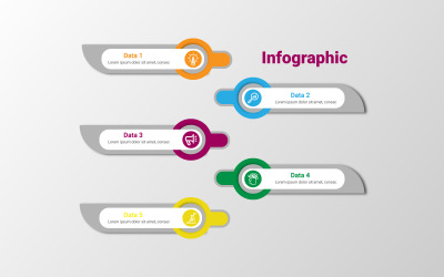 Prosty projekt szablonu infografiki eps