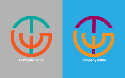 Wektor prosty szablon projektu logo TCE