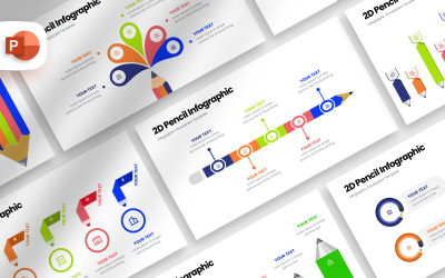 2D Pencil Infographic Presentation Template