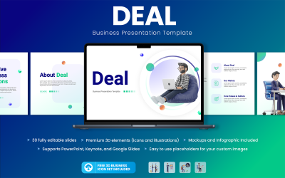 Deal - Keynote-sjabloon voor zakelijke presentatie