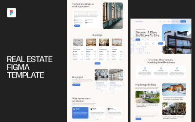 Ingatlan Figma sablon