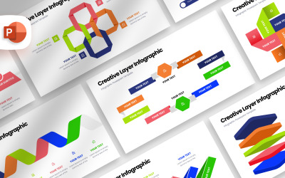 Kreative Layer-Infografik-Präsentationsvorlage