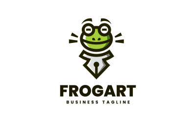 Kreativní žába Art Logo šablona