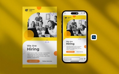 Modèle Instagram - Embauche d'emploi Instagram Story Médias sociaux