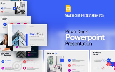 Szablon prezentacji Pitch Deck..