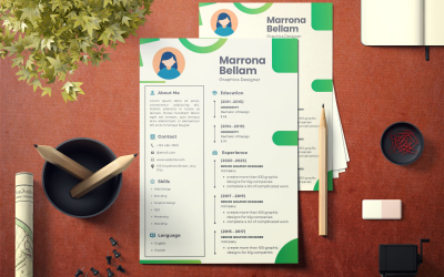 Curriculum vitae di graphic designer professionista