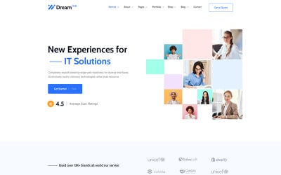 Dreamhub IT 解决方案 HTML5 模板