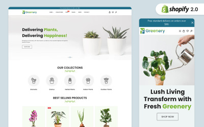 Greenery - Tema Shopify per giardinaggio e piante d&amp;#39;appartamento
