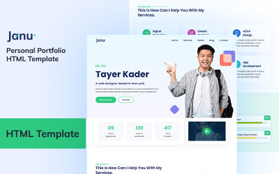 Janu - Personal Portfolio Template