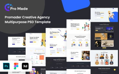 ProMade - Digital Agency &amp;amp; Multipurpose PSD Template