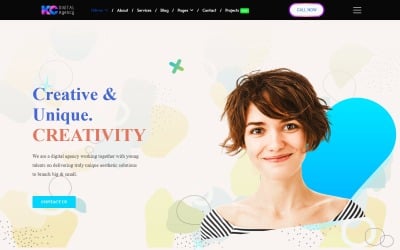 Шаблон Joomla6 для цифрового агентства JL Kobimatic