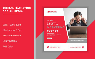 Bannerdesign für digitales Marketing und soziale Medien