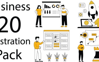Business illustrations pack